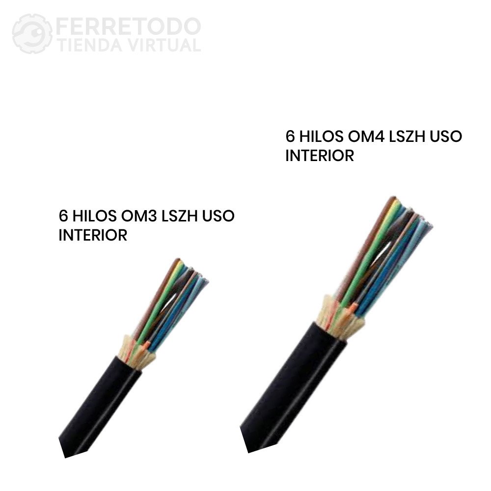 CABLE FIBRA OPTICA MULTIMODO 50/125 OM3 EXTERIOR/INTERIOR LSZH