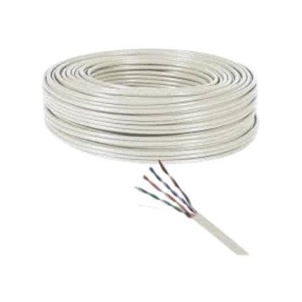 CABLE S-FTP 4 PARES CAT 7A UNIFILAR 23 AWG. BLANCO - LSFRZH 1500MHZ ROLLO X 1000M